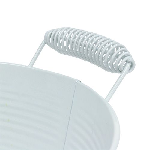 Floristik24 Cuenco blanco redondo Ø22cm H9.5cm