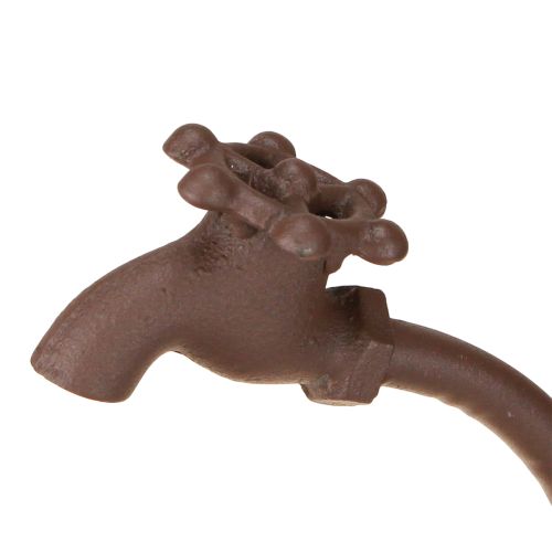 Floristik24 Macetero, ideal para zonas exteriores, con elemento de diseño de grifo, 36 cm