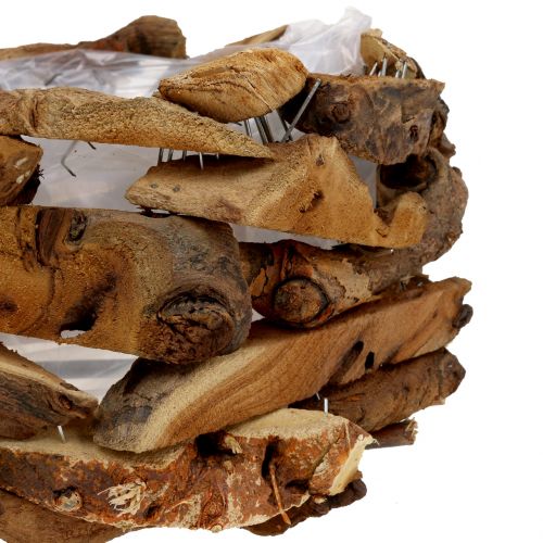 Floristik24 Cuenco de madera natural Ø32cm H16cm