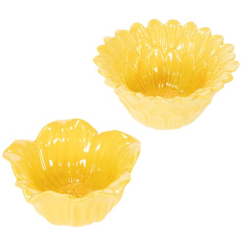 Floristik24 Cuenco decorativo de cerámica para flores, ideal para decorar el hogar y regalar, 13 cm, 2 piezas