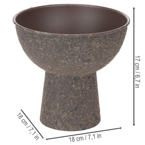 Maceta redonda con base, 18 cm | Floristik24.es