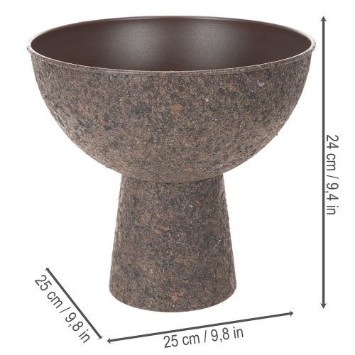 Maceta redonda con soporte, maceta moderna, 25 cm | Floristik24.es