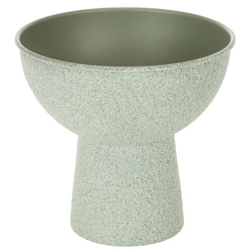 Macetero redondo moderno sobre una base alta, 18 cm.