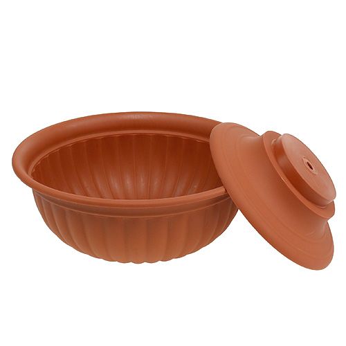 Artículo Cuenco con pie terracota Ø30cm