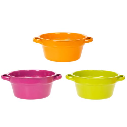 Artículo Jardinera de metal, decoración de verano para salón, 23 cm, 3 piezas