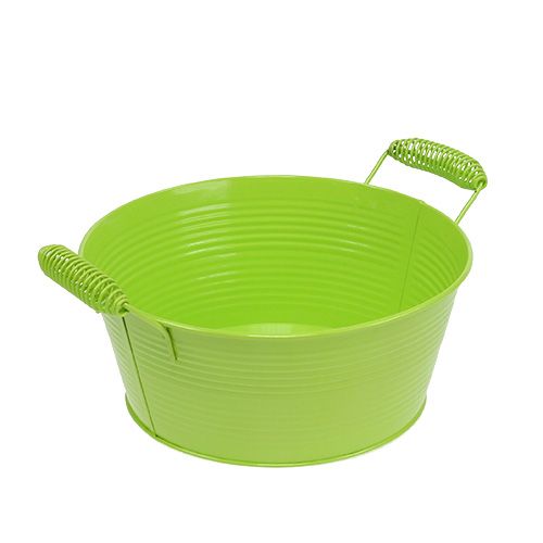 Cuenco redondo verde manzana Ø22cm H9.5cm