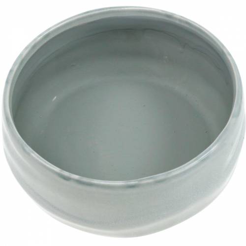 Floristik24 Cuenco de cerámica, jardinera ondulada, decoración de cerámica ovalada Ø18,5cm H7,5cm