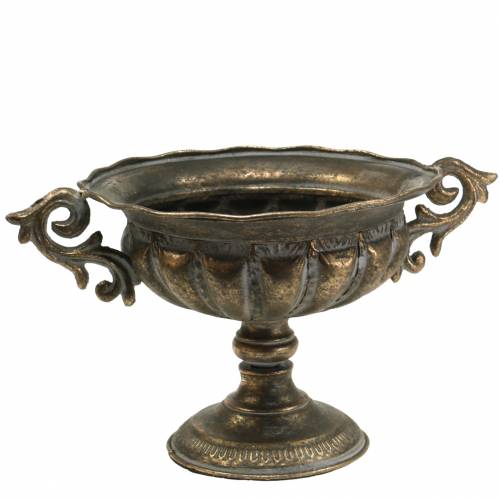 Floristik24 Taza cuenco oro antiguo Ø28cm H23cm