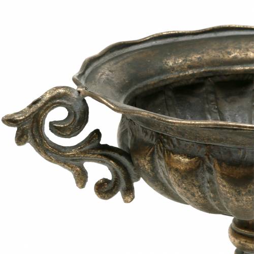 Floristik24 Taza cuenco oro antiguo Ø28cm H23cm