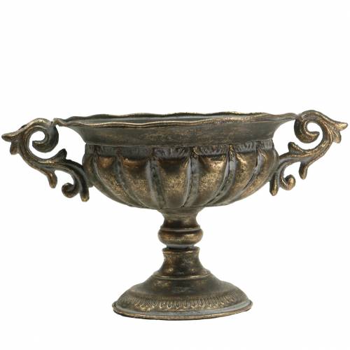 Floristik24 Taza cuenco oro antiguo Ø28cm H23cm