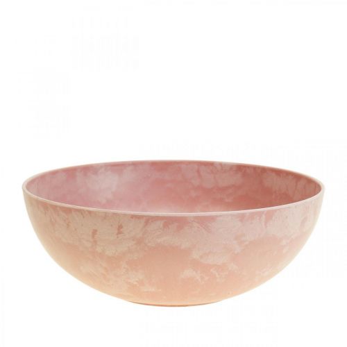 Cuenco decorativo flor cuenco redondo rosa plastico Ø20cm