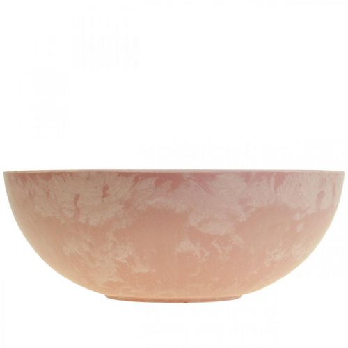 Artículo Cuenco decorativo cuenco para flores cuenco redondo rosa plástico Ø20cm