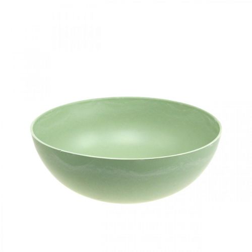 Floristik24 Cuenco decorativo verde pastel plastico mesa decoracion primavera Ø20cm