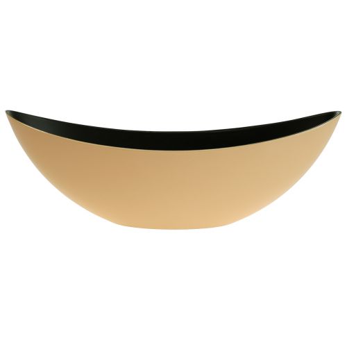 Artículo Cuenco planta ovalado barco amarillo 38,5cmx12,5cmx13cm