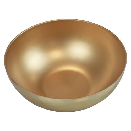 Artículo Cuenco decorativo cuenco dorado plástico brillo mate Ø20cm H7cm