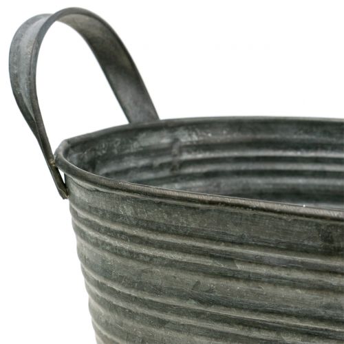 Floristik24 Jardinera de zinc 25cm x 13.5cm H12cm