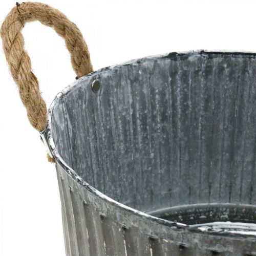 Floristik24 Cuenco decorativo, macetero con asas, cuenco de flores para plantar Ø25cm