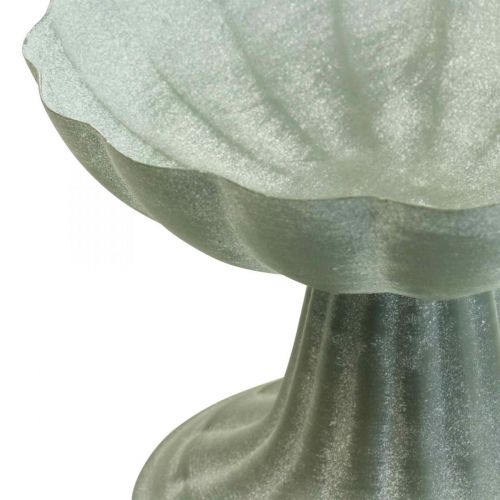 Floristik24 Cuenco decorativo con pie cuenco de metal vintage Al.12cm Ø17cm