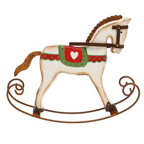 Floristik24 Caballito de madera L16cm H13cm