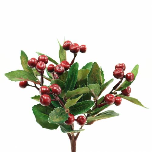 Floristik24 Arbusto de bayas artificial rojo artificial con 7 ramas