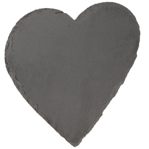 Artículo Decoración de corazón de pizarra, placa de pizarra de corazón de 20 cm, 5 unidades