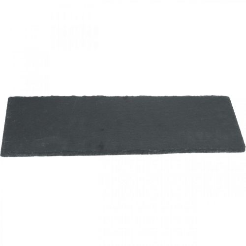 Artículo Pizarra larga, bandeja decorativa piedra natural 40×13cm 2ud