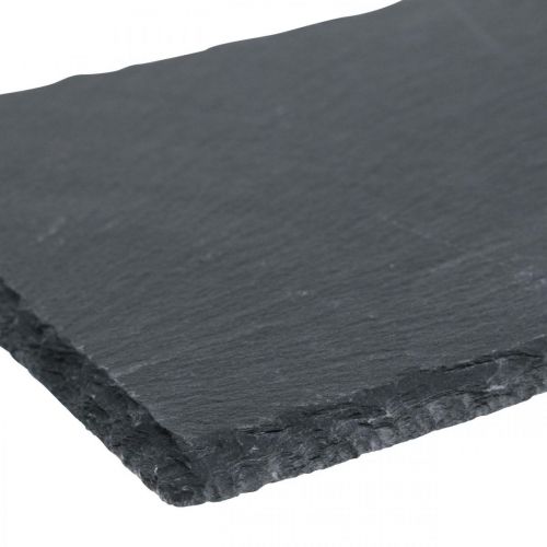 Artículo Pizarra larga, bandeja decorativa piedra natural 40×13cm 2ud