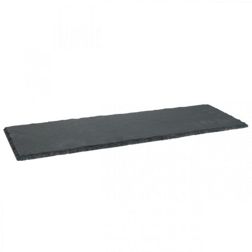 Pizarra larga, bandeja decorativa piedra natural 40×13cm 2ud