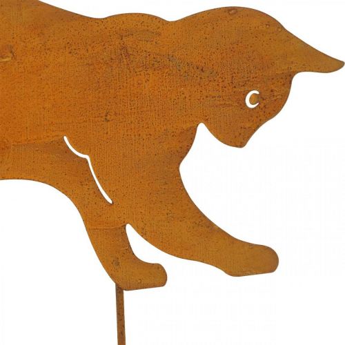 Floristik24 Estaca de jardín con pátina Gato jugando Retro Vintage H41cm