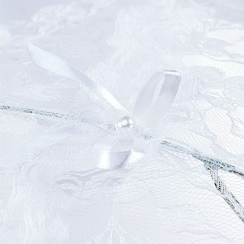 Floristik24 Paraguas con encaje blanco Ø60cm L80,5cm
