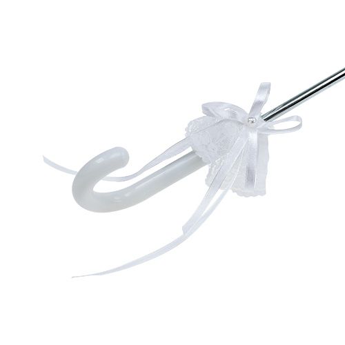 Floristik24 Paraguas con encaje blanco Ø60cm L80,5cm