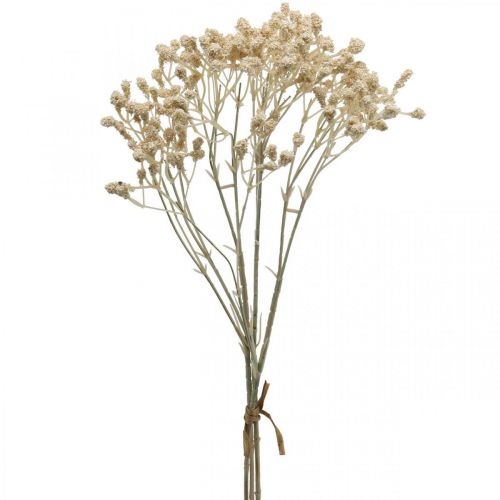 Floristik24 Gypsophila artificial Crema Gypsophila 46cm manojo de 3 piezas