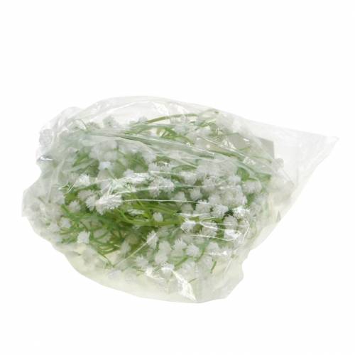 Floristik24 Guirnalda de decoración de boda gypsophila con ojales blanco 180cm