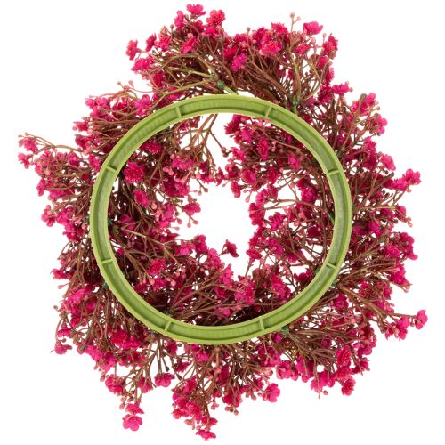 Corona de flores artificiales, decoración de paniculata, 30 cm | Floristik24.es