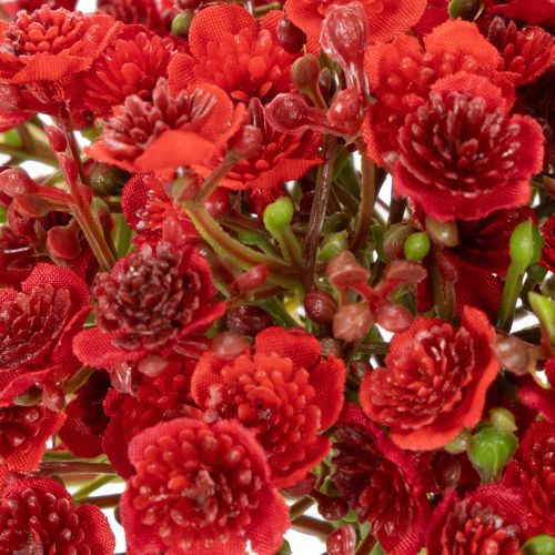 Paniculata artificial, roja, ramo como decoración floral, 30 cm, 10 unidades | Floristik24.es