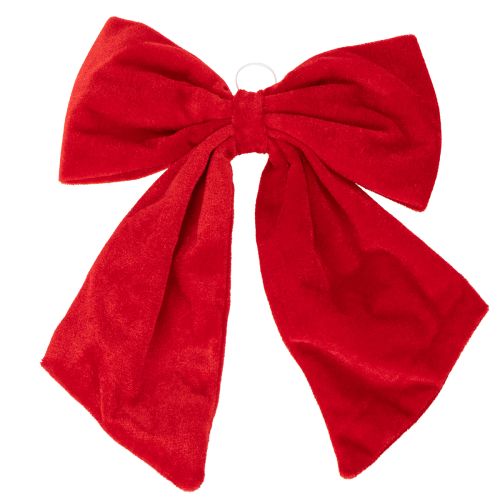 Lazo decorativo rojo para Navidad, 28 cm, 3 unidades comprar | Floristik24.es