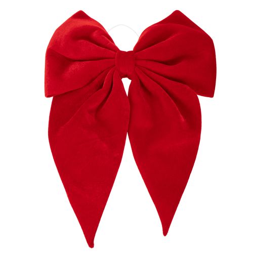 Lazo decorativo rojo, lazo grande de terciopelo para ventana o puerta, 50 cm. comprar | Floristik24.es