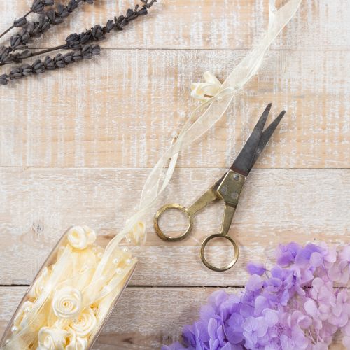 Artículo Cinta Valentino color crema, 15 mm, 5 m