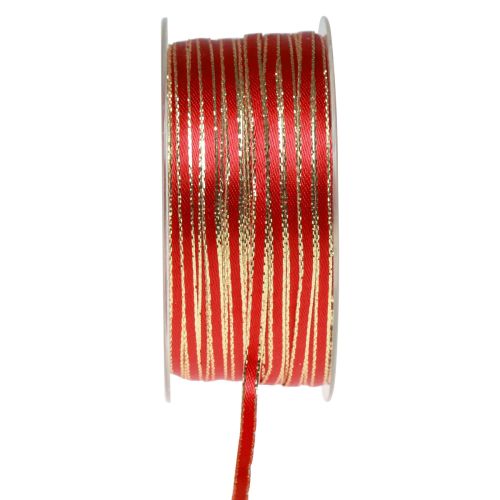 Cinta regalo cinta trenzada oro rojo 3mm 100m