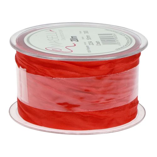 Artículo Ribbon Crash cinta decorativa cinta de regalo rojo 50mm 20m