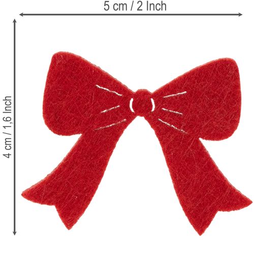 Lazos decorativos surtidos para decoración navideña y manualidades, 5 cm, 48 unidades. | Floristik24.es