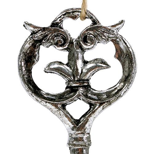 Floristik24 Llave plata 10cm culo. 6ST