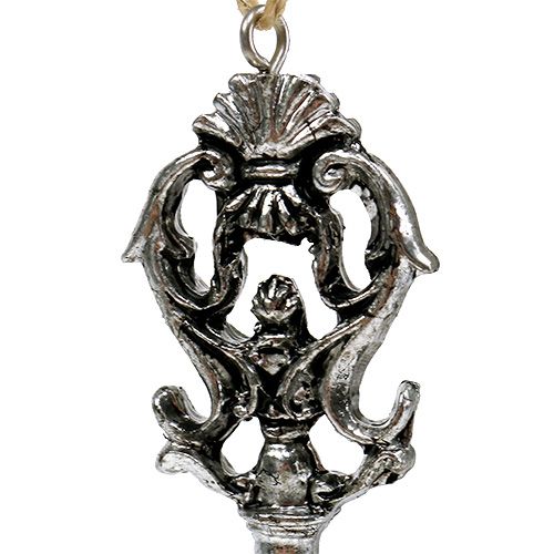 Floristik24 Llave plata 10cm culo. 6ST