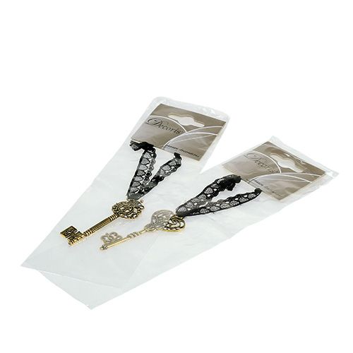 Floristik24 Llavero colgante de 7 cm de oro, antiguo 2 piezas