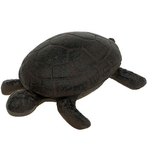 Floristik24 Clave escondite tortuga marrón 11cm x 8cm x 4cm