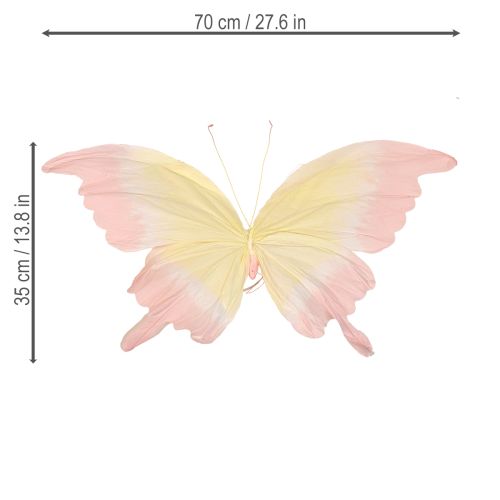 Artículo Mariposa flotante - Figura colgante ligera de mariposa para habitaciones, 70 cm, 1 pieza
