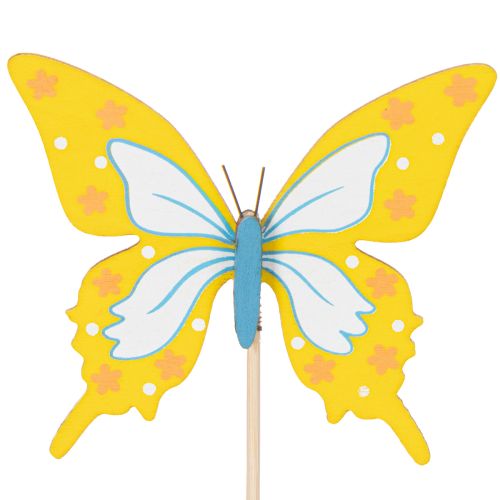 Artículo Palillos de flores, suministros para manualidades, motivo de mariposa para decorar envoltorios de regalos, 28,5 cm, 12 piezas