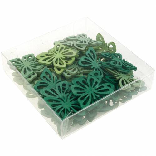 Floristik24 Mariposas decorativas dispersas, primavera, mariposas de madera, decoración de mesa para esparcir, 72 piezas