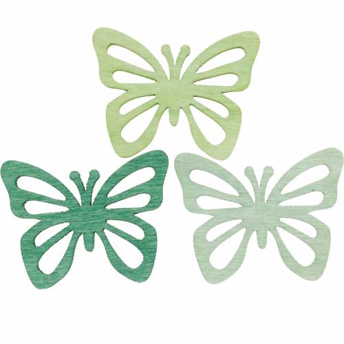 Floristik24 Mariposas decorativas dispersas, primavera, mariposas de madera, decoración de mesa para esparcir, 72 piezas