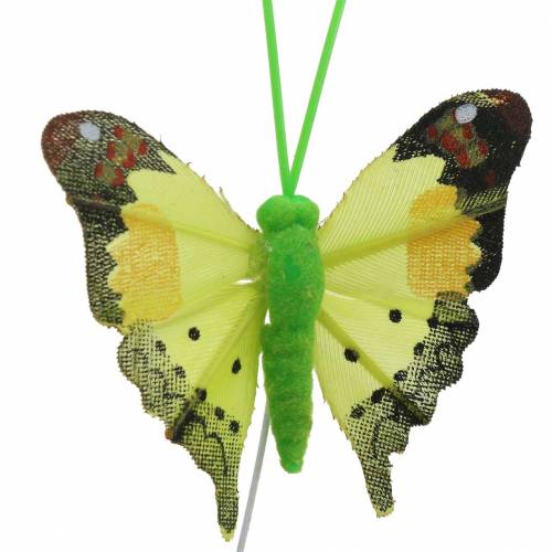 Mariposa decorativa con alambre ordenada 5cm 24uds